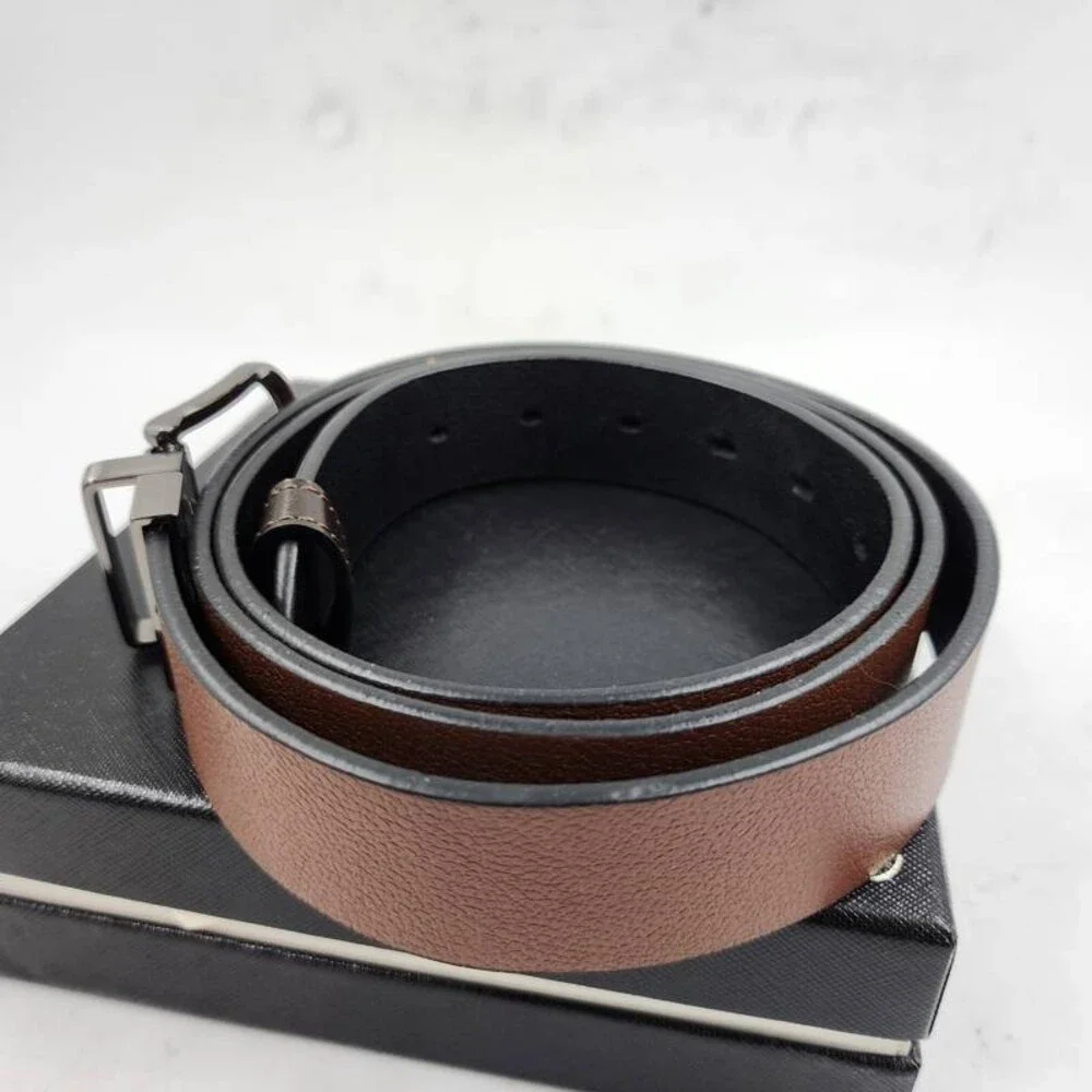 Tommy Bahama Reversible Pebbled Leather Belt Men's XL 42-44 Black/Brown